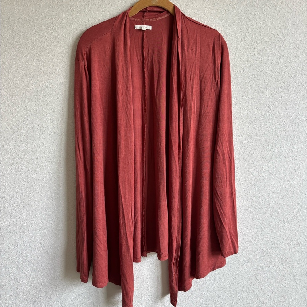 Maurices Brown Open Front Cardigan Sweater Relaxed Fit